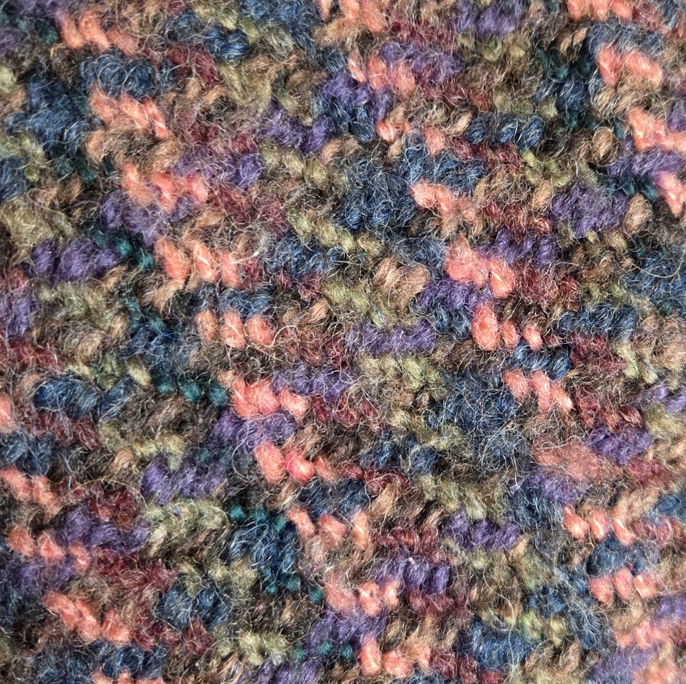 Vintage Tapestries Ireland By Helena Ruuth Hand Crafted Knit Shawl Sweater Wool‎ - Picture 5 of 6